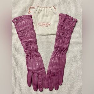 Coach vintage leather gloves
